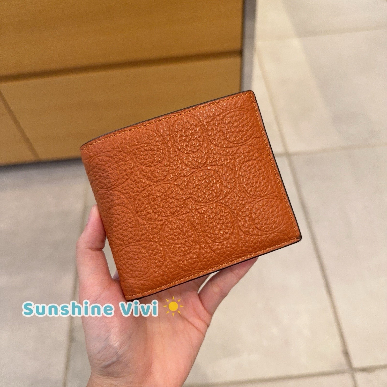 Nwt Coach 3 In 1 Wallet In Signature Leather Smooth Toffee